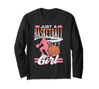 Solo Una Ragazza Che Gioca A Basket Pallacanestro Partita Maglia a Manica