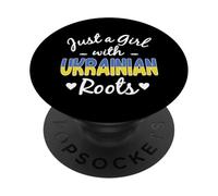 Solo Una Ragazza Con Le Radici Ucraine Ucraina Orgoglio Donna PopSockets PopGrip Adesivo