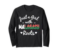 Solo una ragazza con radici malgascie Patrimonio del Madagascar Maglia a Manica
