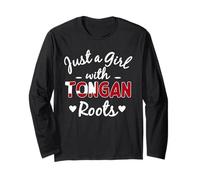 Solo Una Ragazza con Radici Tongan Tonga Patrimonio per Femmina Maglia a Manica