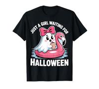 Solo Una Ragazza in Attesa di Halloween Ghost Floatie Maglietta
