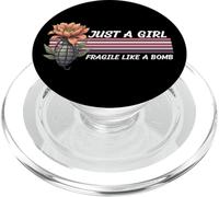 Solo una ragazza non fragile come un fiore fragile come una bomba PopSockets PopGrip per MagSafe