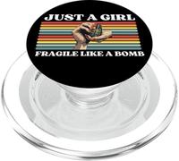 Solo una ragazza non fragile come un fiore fragile come una bomba PopSockets PopGrip per MagSafe
