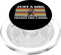 Solo Una Ragazza Non Fragile Piace Un Fiore Fragile Come Una Bomba PopSockets PopGrip per MagSafe