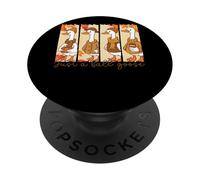 Solo un'oca autunnale che abbraccia lo spirito autunnale accogliente PopSockets PopGrip Adesivo