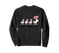 Solo un'oca Forte - Silly Goose - Combattere Il Cancro al Seno Felpa