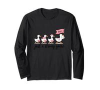 Solo un'oca Forte - Silly Goose - Combattere Il Cancro al Seno Maglia a Manica