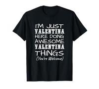 Solo Valentina Qui Fare Valentina Cose Nome Maglietta