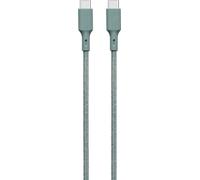 SOLO VERDE JGCBLCOTCC2MNG - CAVO USB C/C COTONE ECO 3A 2M verde notte