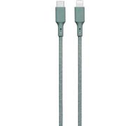 SOLO VERDE JGCBLCOTMFIC2MNG - Cavo cotone MFI/C ECO 2.4A 2M verde notte