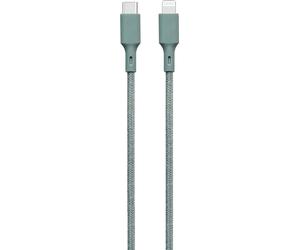 SOLO VERDE JGCBLCOTMFIC2MNG - Cavo cotone MFI/C ECO 2.4A 2M verde notte