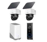 SoloCam S340(confezione da 2 telecamere) + Videocitofono E340 + HomeBase S380 Bianco