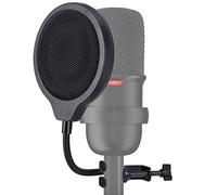 SoloCast - Maschera anti-pop per microfono HyperX SoloCast, 10,2 cm, 3 strati, parabrezza con clip flessibile a collo d'oca a 360° SUNMON