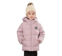 SOLOCOTE Cappotto invernale per bambine Imbottitura sintetica resistente all'acqua Parka con cappuccio e fodera in pile Rosa 104