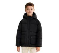 SOLOCOTE Cappotto inverno per ragazzi Impermeabile e resistente al vento Giacca pesante con cappuccio per ragazzo Nero 10 anni