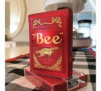 SOLOMAGIA Mazzo di Carte Bee Red MetalLuxe Playing Cards by US Playing Card