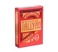 SOLOMAGIA Mazzo di Carte Tally-Ho Red (Circle) MetalLuxe Playing Cards by US Playing Cards