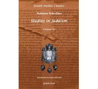 Solomon Schechter Studies in Judaism (Vol 3) (Copertina rigida)
