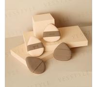 Solone - Double Sided Souffle Makeup Puff Triangle Rice Ball - 1 pc