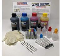 SOLOSHOPITALIA CARTUCCE RICARICABILI VUOTE AUTO RESET + 500 ML INCHIOSTRI CARTUCCIA 27XL T27 2711-2712-2713-2714 PER EPSON WORKFORCE WF-3620DWF WF-7620DTWF WF-7610DWF WF-3640DTWF WF-7110DTW