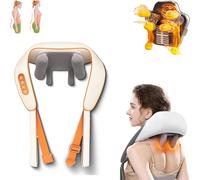Solosoother True Touch Neck Massager, Spark Imagine Neck Massager, Solosoothe True Touch Massager 5d Massage Head, Veeloza Neck and Shoulder Massager with Heat (White*1)