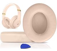 SoloWIT® Cuscinetti Auricolari Di Ricambio per Beats Studio 2 e Studio 3 Wired/Wireless Cuffia con morbida pelle proteina/memory foam/nastro adesivo forte - Duna di sabbia