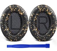 SoloWIT Cuscinetti Auricolari di Ricambio per Bose QuietComfort 35 (QC35) e Quiet Comfort 35 II (QC35 II), Padiglioni con Pelle più Morbida, Schiuma Isolante dal Rumore e Maggiore Spessore