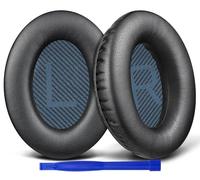 SoloWIT Cuscinetti Auricolari Ricambio per Bose SoundLink Around Ear II/AE2/AE2II Cuffie, Padiglioni in Morbida Pelle Proteica, Schiuma ad Alta Densità - Nero