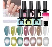 Solpic Gel Magnetico - Set Di Colori Ģel 8 Ml | 7 Colori Smalto Di Ģel Per Unghie Con Pennello, Casa Manicure, Giornale, Festa | Donne Girls Formal Vacation Use