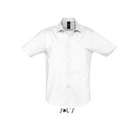 Sols Camicia Uomo Business Manica Corta Elasticizzato Popeline Aderente S- 4XL
