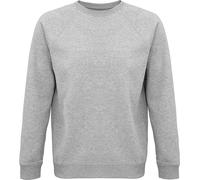 SOLS - Felpa "Space" in cotone organico per uomo/donna unisex maniche raglan PC4314 (2XL) (grigio screziato)