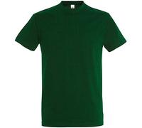 SOLS Imperial Heavyweight, Maglia a maniche corte da uomo Bottle Green Small