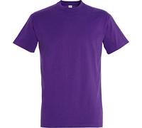 SOLS Imperial Heavyweight, Maglia a maniche corte da uomo Dark Purple XX-Large