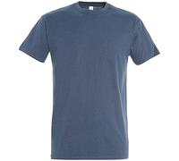 SOLS Imperial Heavyweight, Maglia a maniche corte da uomo Denim Large