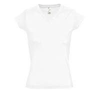 SOLS Maglietta Top Donna Cotone Manica Corta Vee V-Collo S-3XL