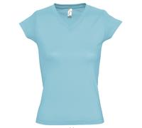 SOLS Maglietta Top Donna Cotone Manica Corta Vee V-Collo S-3XL