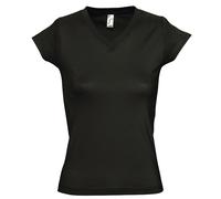 SOLS Maglietta Top Donna Cotone Manica Corta Vee V-Collo S-3XL
