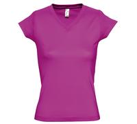 SOLS Maglietta Top Donna Cotone Manica Corta Vee V-Collo S-3XL
