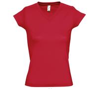 SOLS Maglietta Top Donna Cotone Manica Corta Vee V-Collo S-3XL