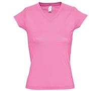 SOLS Maglietta Top Donna Cotone Manica Corta Vee V-Collo S-3XL