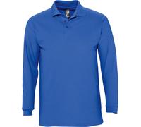 SOLS Uomo Winter II Piqué Camicia a maniche lunghe / Polo, maniche lunghe PC329 (S) (Blu reale)
