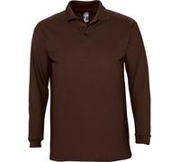 SOLS Uomo Winter II Piqué Camicia a maniche lunghe / Polo, maniche lunghe PC329 (S) (Chocolate)