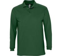 SOLS Winter II Pique Uomo - Camicia a maniche lunghe / Polo, maniche lunghe PC329 (S) (verde golf)