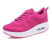 Solshine, sneaker Walkmaxx, da donna, eleganti, con plateau e lacci, scarpe fitness shape-up, Rosa (Pink), 37 EU