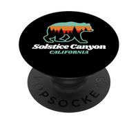 Solstice Canyon, souvenir estivo per la famiglia degli orsi della California PopSockets PopGrip Adesivo