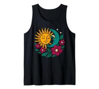 Solstizio d'estate solstizio luna e sole per uomini e donne fiori Canotta