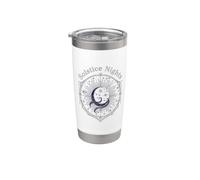 Solstizio d'Inverno Notti Celeste Magia Luna Stelle Astronomia Bicchiere termico in acciaio inox doppia parete