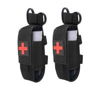 Solto da Laccio da. 2 Pezzi 6x2 Waterproof 600D Oxford Fabric Horniquet Porta, Sacchetto Medico Compatto Vuoto Multiuso Leggero per Viaggi in Campeggio in casa, Nero, Sport
