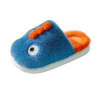 SoLu DAY8 Pantofole Bambina Invernali Pelose Antiscivolo Morbide Comode Calde Peluche Ciabatte Ragazza Inverno Velluto Elegante Casuale Interno Casa Animal Mignon Scarpe (Blue, 26 Toddler)