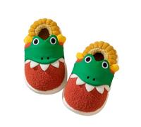 SoLu DAY8 Pantofole Bambina Invernali Pelose Morbide Antiscivolo Peluche Comode Calde Ciabatte Inverno Bambino Felpata Elegante Interno Casa Casuale Animal Mignon Scarpe (Red, 30 Little Child)